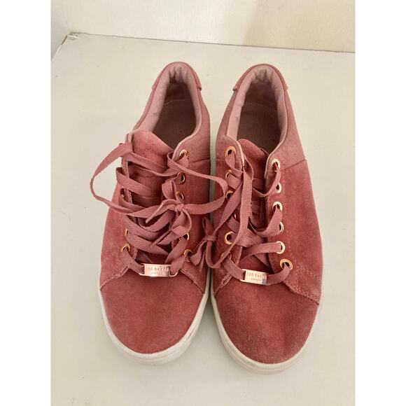 Ted Baker London Women's Riwven Fashion Sneaker Shoe Size 8 Pink Mauve - Picture 2 of 7